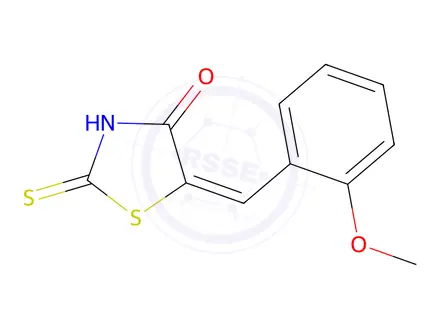Chemical structure of 5-(2-Methoxybenzylidene)-2-thioxo-1,3-thiazolidin-4-one