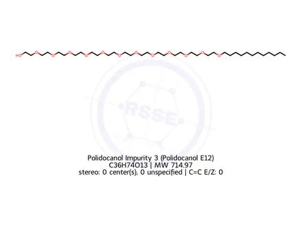 Chemical structure of Polidocanol Impurity 3 (Polidocanol E12)