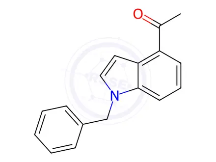 Chemical structure of 1-(1-Benzyl-1H-indol-4-yl)ethanone