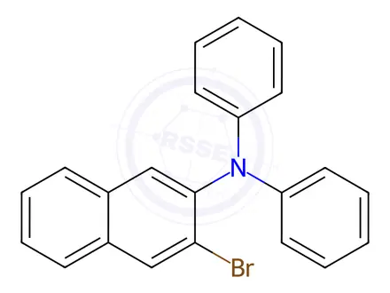 Chemical structure of 2-Naphthalenamine, 3-bromo-N,N-diphenyl-