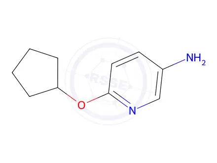 Chemical structure of 6-(cyclopentyloxy)pyridin-3-amine