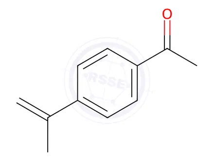 Chemical structure of 1-(4-(prop-1-en-2-yl)phenyl)ethan-1-one