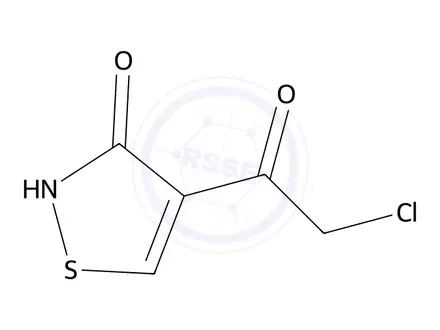 Chemical structure of 2-(2-chloroacetyl)-2,3-dihydro-1,2-thiazol-3-one