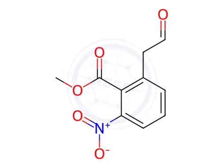 Chemical structure of 2-Nitro-6-(2-oxoethyl)benzoic acid methyl ester