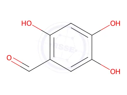 Chemical structure of 2,4,5-Trihydroxybenzaldehyde