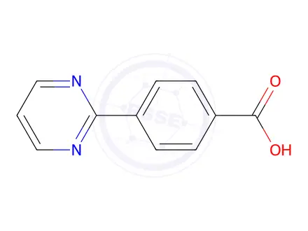Chemical structure of Benzoic acid, 4-(2-pyrimidinyl)-, hydrochloride (9CI)