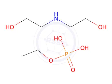 Chemical structure of Phosphoric acid, ethyl ester, compd. with 2,2'-iminobis[ethanol]