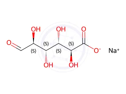 Chemical structure of D-Mannuronic acid sodium salt
