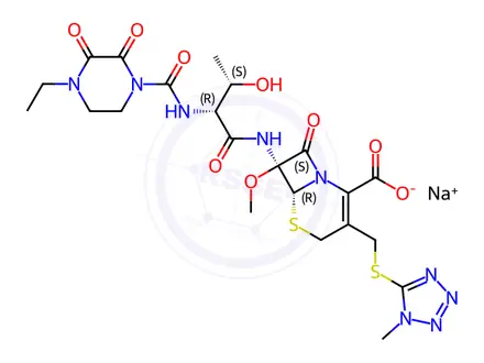 Chemical structure of Cefbuperazone Sodium