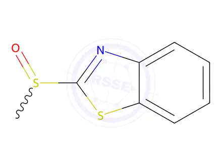 Chemical structure of Benzothiazole, 2-(methylsulfinyl)-(7CI,8CI,9CI)