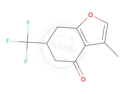 Chemical structure of 3-Methyl-6-(trifluoromethyl)-6,7-dihydrobenzofuran-4(5H)-one