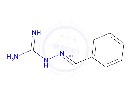 Chemical structure of (2E)-2-(Phenylmethylene)hydrazinecarboximidamide