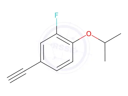 Chemical structure of 4-Ethynyl-2-fluoro-1-isopropoxybenzene
