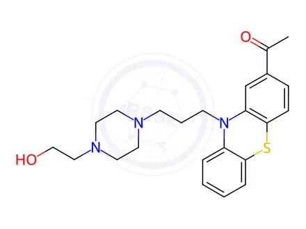 Chemical structure of Acetophenazine