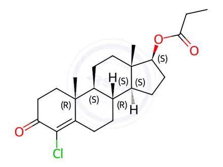 Chemical structure of Clostebol Propionate