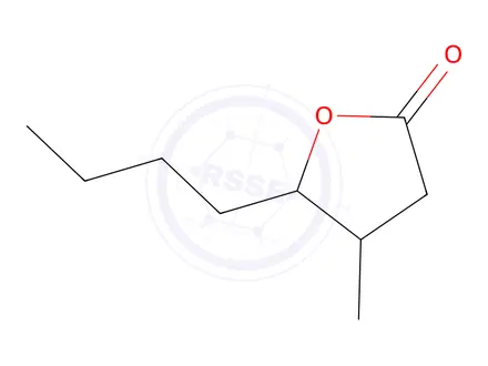 Chemical structure of β-Methyl-γ-octanolactone (mixture of isomers)