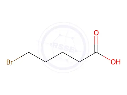 Chemical structure of 5-Bromovaleric acid