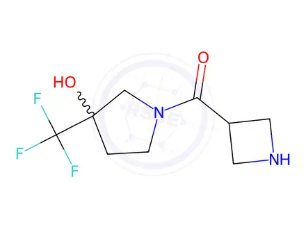 Chemical structure of azetidin-3-yl(3-hydroxy-3-(trifluoromethyl)pyrrolidin-1-yl)methanone