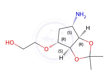 Chemical structure of Ticagrelor Related Compound 38 D-Tartrate