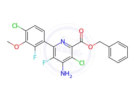 Chemical structure of Florpyrauxifen-benzyl