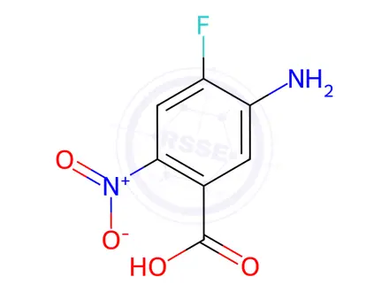 Chemical structure of 5-Amino-4-fluoro-2-nitrobenzoic acid