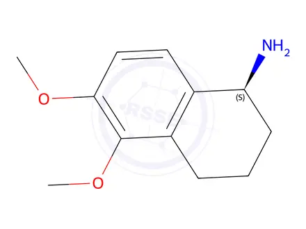 Chemical structure of (S)-5,6-dimethoxy-1,2,3,4-tetrahydronaphthalen-1-amine hydrochloride