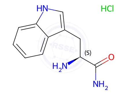Chemical structure of L-Tryptophanamide hydrochloride