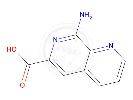 Chemical structure of 8-amino-1,7-naphthyridine-6-carboxylic acid