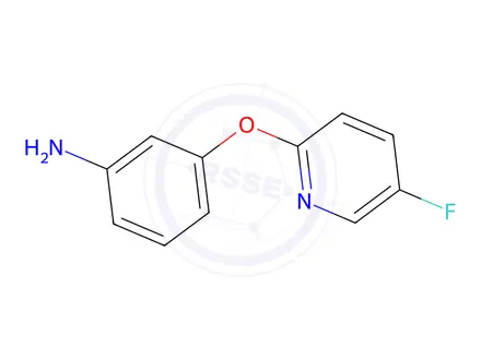 Chemical structure of 3-(5-Fluoropyridin-2-yloxy)aniline