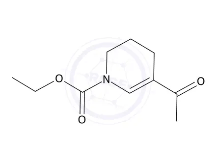Chemical structure of Ethyl 5-acetyl-1,2,3,4-tetrahydropyridine-1-carboxylate