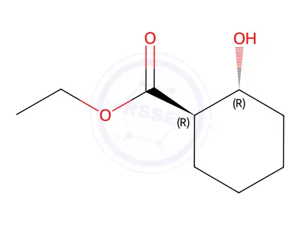 Chemical structure of Ethyl (1R,2R)-2-hydroxycyclohexanecarboxylate