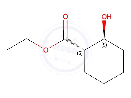 Chemical structure of Ethyl (1S,2S)-2-hydroxycyclohexanecarboxylate