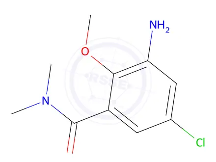 Chemical structure of 3-Amino-5-chloro-2-methoxy-N,N-dimethylbenzamide