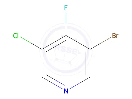 Chemical structure of 3-Bromo-5-chloro-4-fluoropyridine