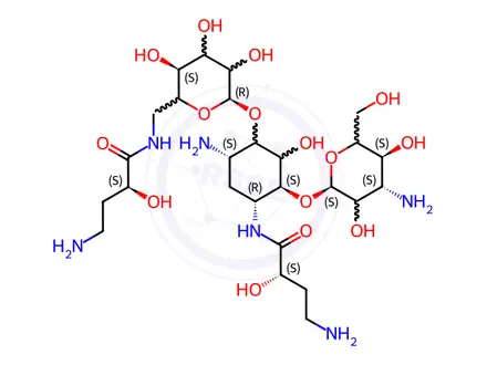 Chemical structure of Amikacin EP Impurity F