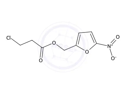 Chemical structure of (5-Nitrofuran-2-yl)methyl 3-chloropropanoate