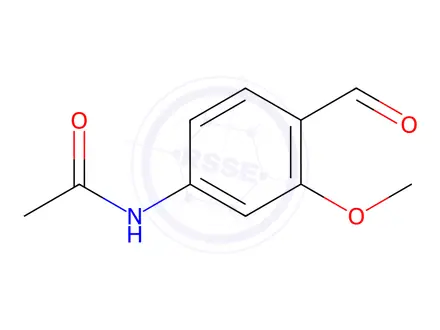 Chemical structure of N-(4-Formyl-3-methoxyphenyl)acetamide