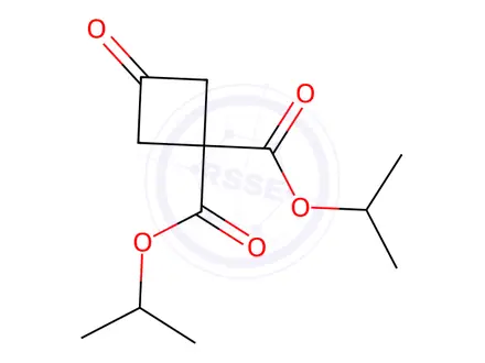 Chemical structure of 3-Oxo-cyclobutane-1,1-dicarboxylic Acid Diisopropyl Ester