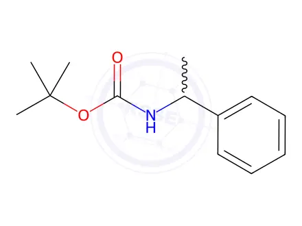 Chemical structure of α-Methylbenzylcarbamic acid tert-butyl ester