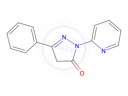 Chemical structure of 5-Phenyl-2-(pyridin-2-yl)-2,4-dihydro-3H-pyrazol-3-one