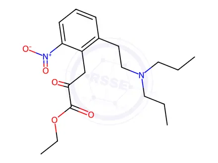 Chemical structure of Ethyl 2-[2-(Dipropylamino)ethyl]-6-nitrophenyl Pyruvate
