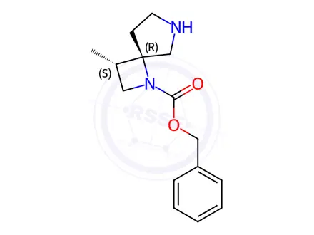 Chemical structure of Benzyl (3S,4R)-3-methyl-1,6-diazaspiro[3.4]octane-1-carboxylate
