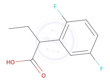 Chemical structure of 2-(2,5-Difluorophenyl)butanoic acid