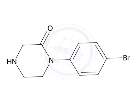 Chemical structure of 1-(4-Bromophenyl)piperazin-2-one