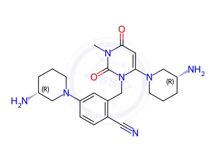 Chemical structure of Trelagliptin Impurity 4