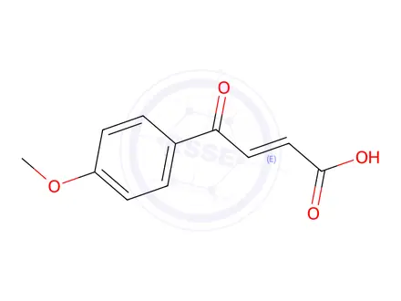 Chemical structure of (E)-4-(4-methoxyphenyl)-4-oxobut-2-enoic acid