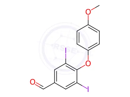 Chemical structure of 3,5-Diiodo Thyroaldehyde Methyl Ether