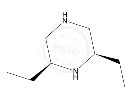 Chemical structure of (2S,6R)-2,6-Diethylpiperazine