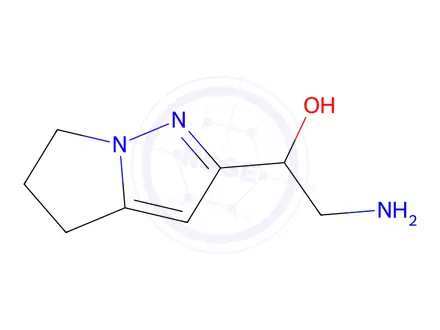 Chemical structure of 2-Amino-1-(5,6-dihydro-4H-pyrrolo[1,2-b]pyrazol-2-yl)ethan-1-ol