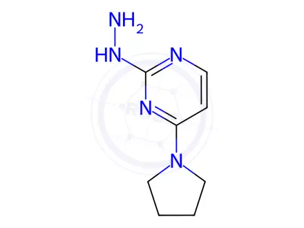 Chemical structure of 2-Hydrazinyl-4-(pyrrolidin-1-yl)pyrimidine